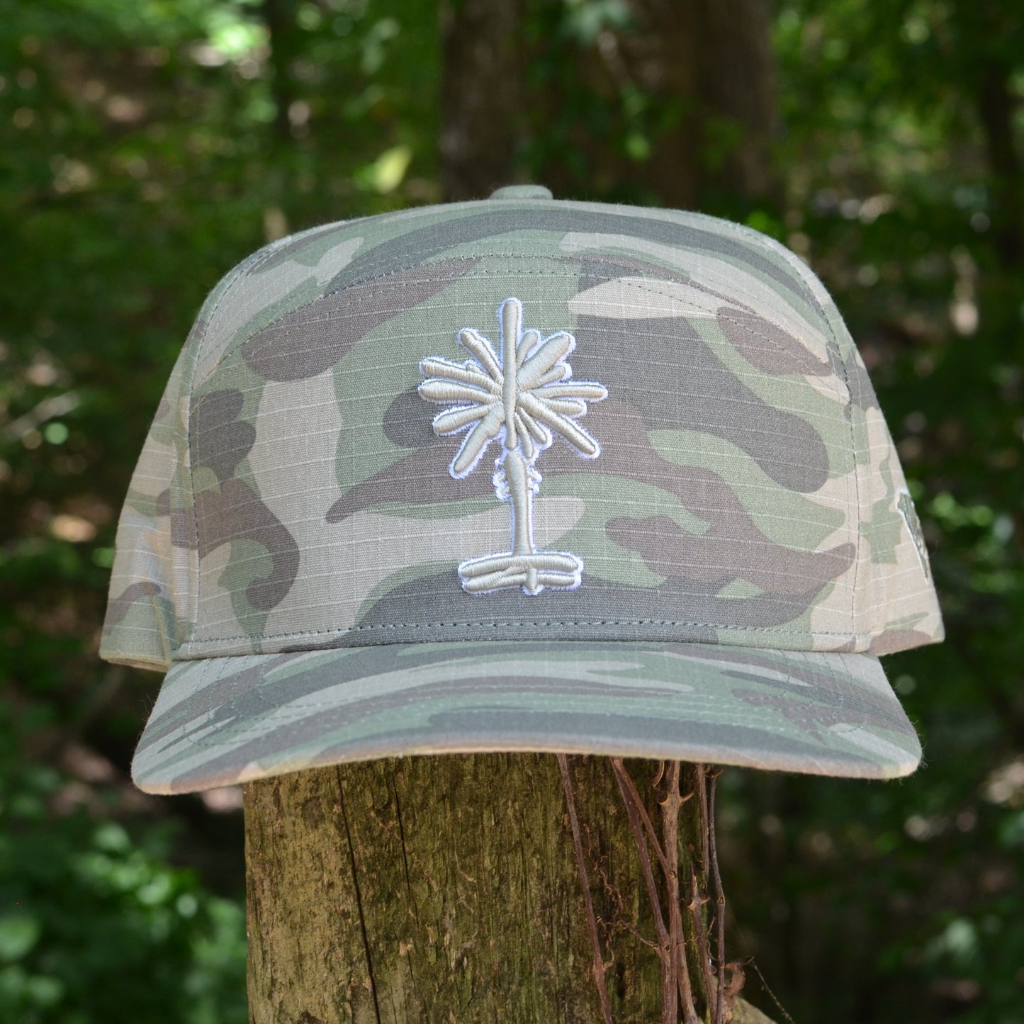 Faded Camo SC Palmetto Tree Snapback Hat
