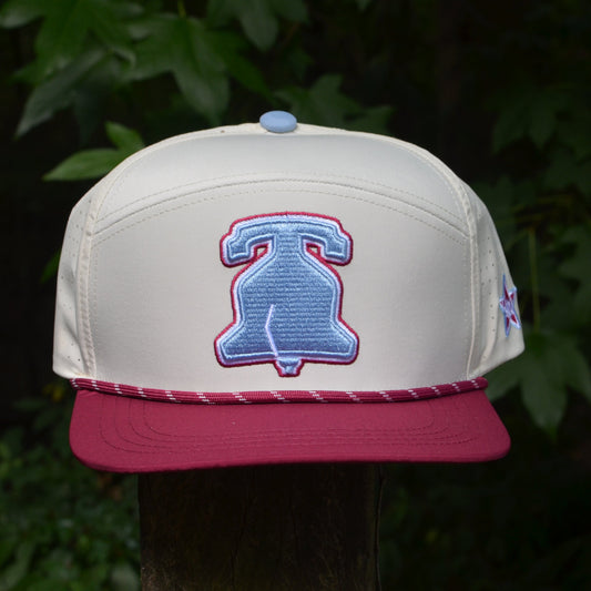 Vintage Red Philadelphia Liberty Bell Snapback Hat