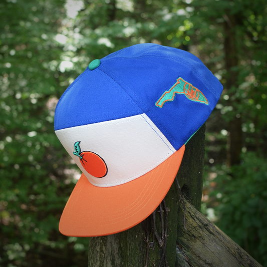 Florida Orange Sunshine State Snapback Hat