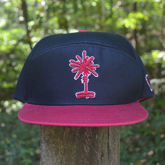 Black + Garnet Classic South Carolina Palmetto Snapback