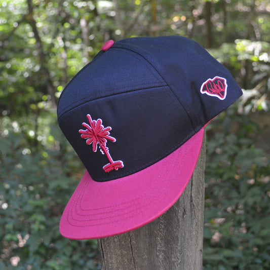 Black + Garnet Classic South Carolina Palmetto Snapback
