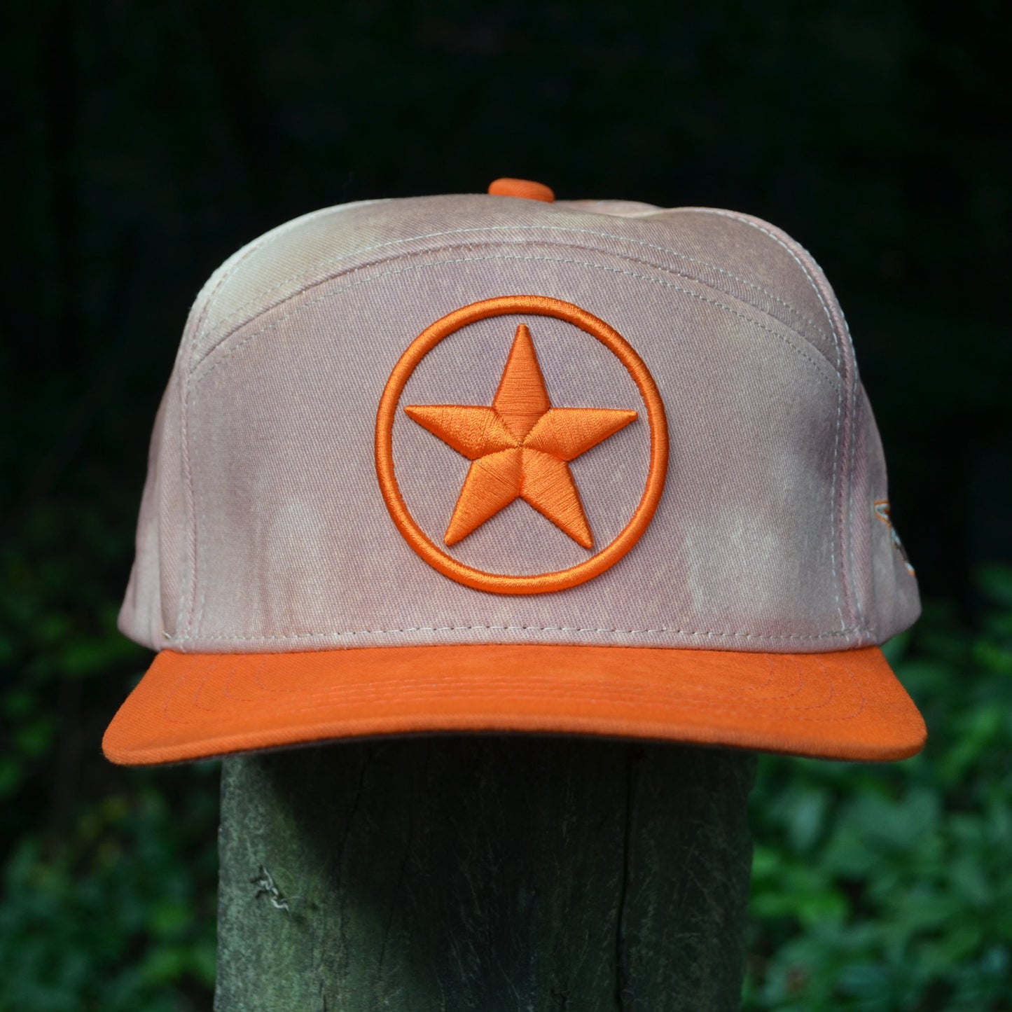 Texas Lone Star Light Acid Wash Snapback Hat