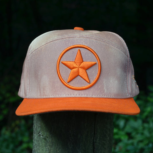 Texas Lone Star Light Acid Wash Snapback Hat