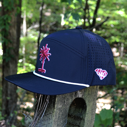 Black South Carolina Palmetto Tree Embroidered Snapback