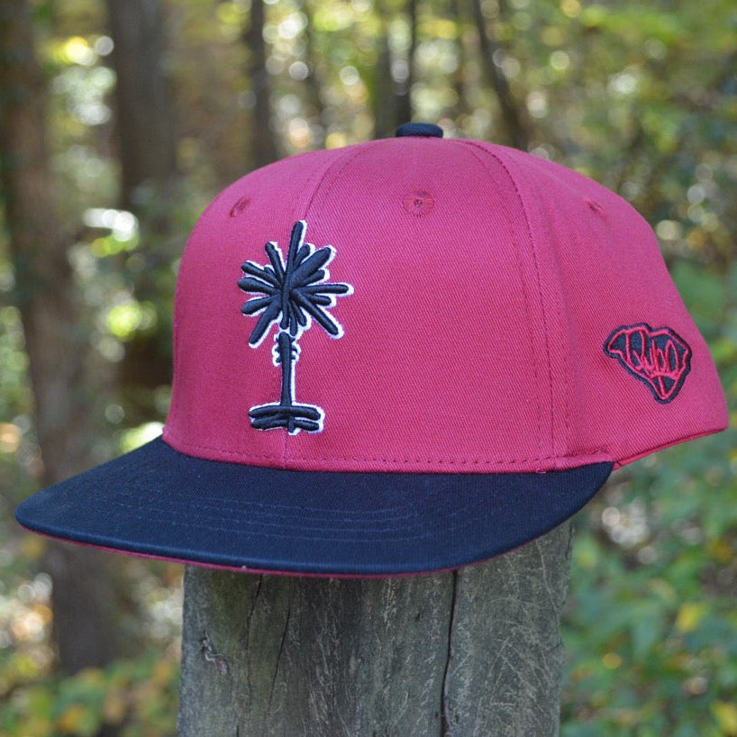 Kids Garnet + Black South Carolina Palmetto Snapback