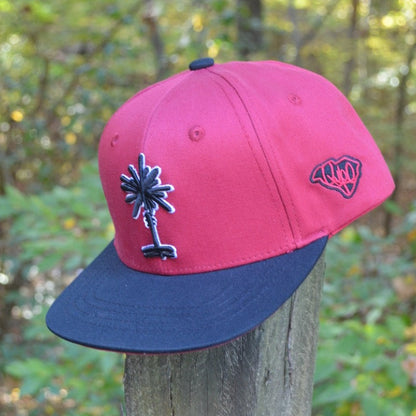 Kids Garnet + Black South Carolina Palmetto Snapback