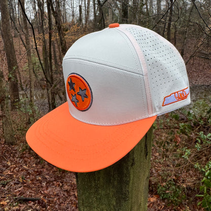 Tennessee Tri-Star Orange Two-Tone Embroidered Snapback