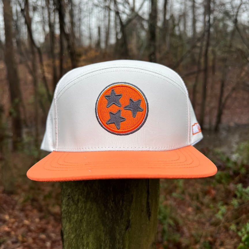 Tennessee Tri-Star Orange Two-Tone Embroidered Snapback
