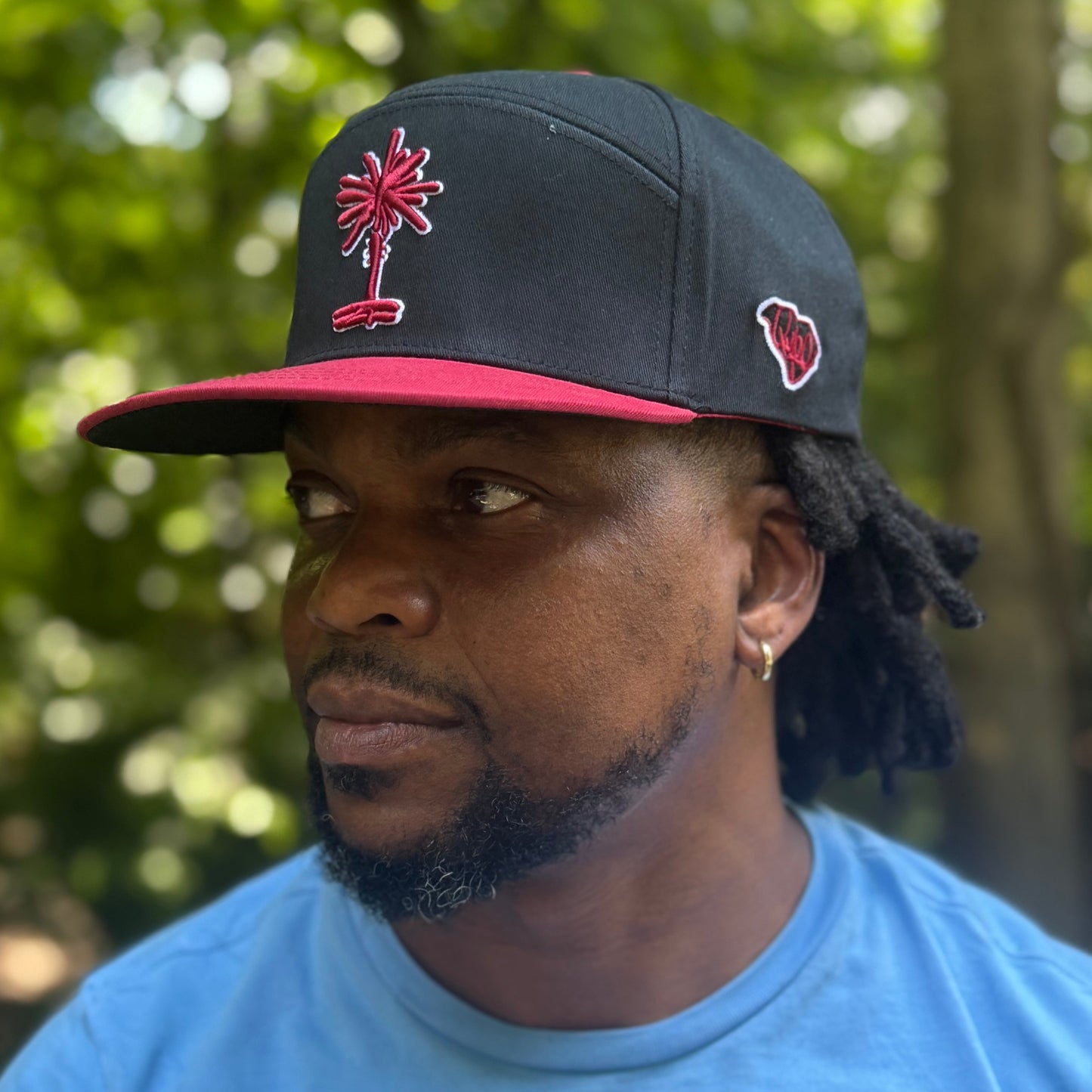 Black + Garnet Classic South Carolina Palmetto Snapback