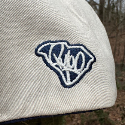 Curved Two-Tone Navy South Carolina Cotton Snapback Hat