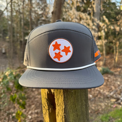 Tennessee Tri-Star Grey Embroidered Snapback