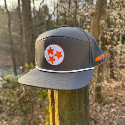 Tennessee Tri-Star Grey Embroidered Snapback