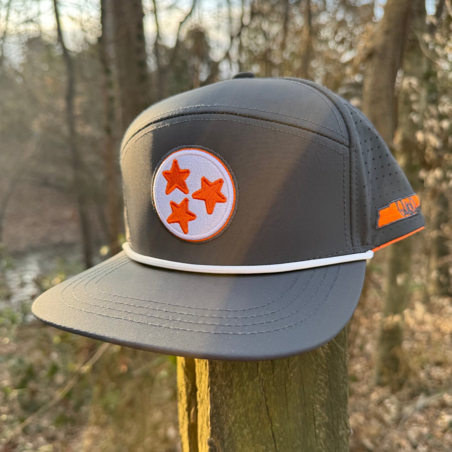 Tennessee Tri-Star Grey Embroidered Snapback