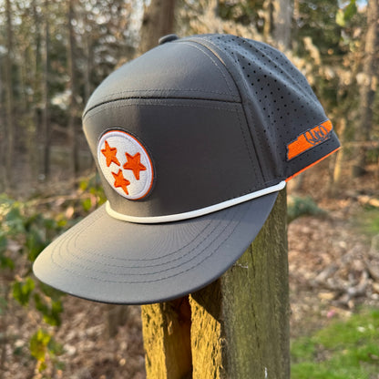 Tennessee Tri-Star Grey Embroidered Snapback