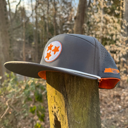 Tennessee Tri-Star Grey Embroidered Snapback
