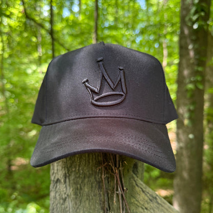 Curved Black King of Kings Snapback Hat