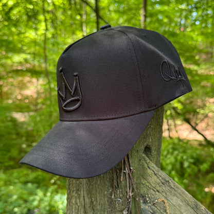 Curved Black King of Kings Snapback Hat