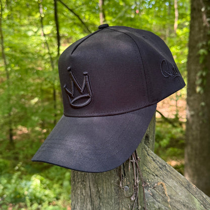 Curved Black King of Kings Snapback Hat