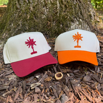 Curved Orange South Carolina Cotton Snapback Hat