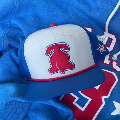 Blue & Red Philadelphia Liberty Bell Snapback Hat