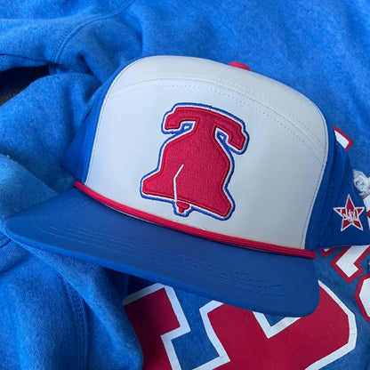 Blue & Red Philadelphia Liberty Bell Snapback Hat