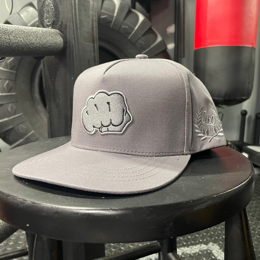 Boxing/MMA Grey Cotton Snapback
