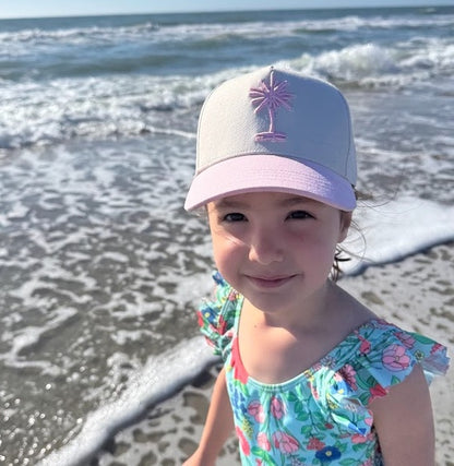 Curved Two-Tone Pink South Carolina Cotton Snapback Hat