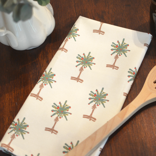 Christmas Heritage Palmetto Tree Kitchen Towel