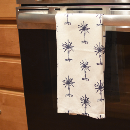 White Heritage Palmetto Tree Kitchen Towel