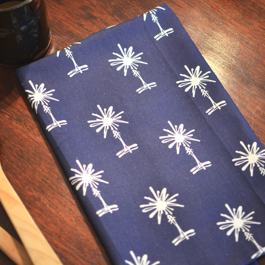 Navy Heritage Palmetto Tree Kitchen Towel