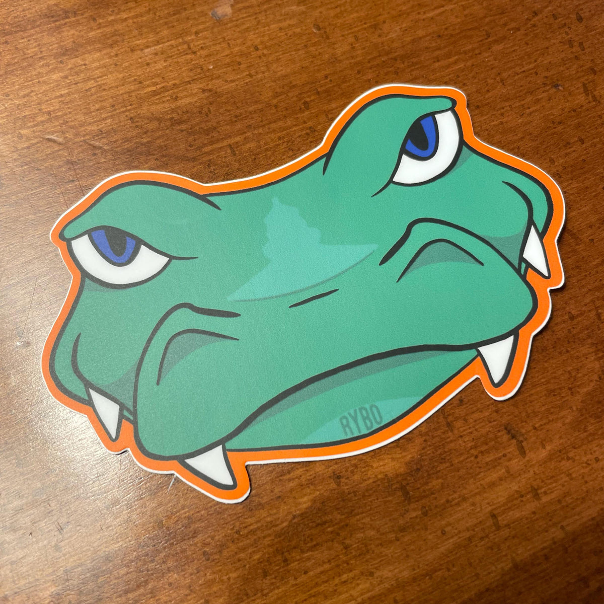 Gator Sticker Cartoon Gator Alligator Sticker Decal | Kids Outdoor Nature – Rybo LLC