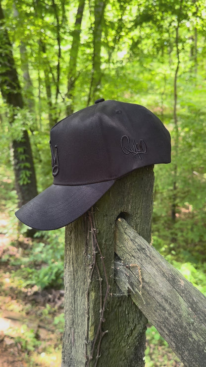 Curved Black King of Kings Snapback Hat